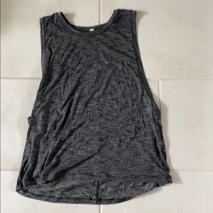Gray lululemon Muscle tank size 10